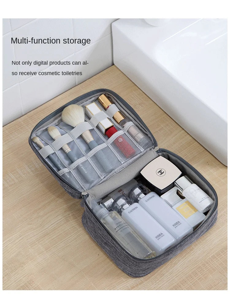Travel Electronics Storage Bag With High Capacity Cables - Smarsty