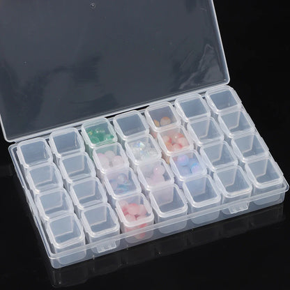 28 Grid Mini Storage Box for Nail Art and Jewelry - Smarsty
