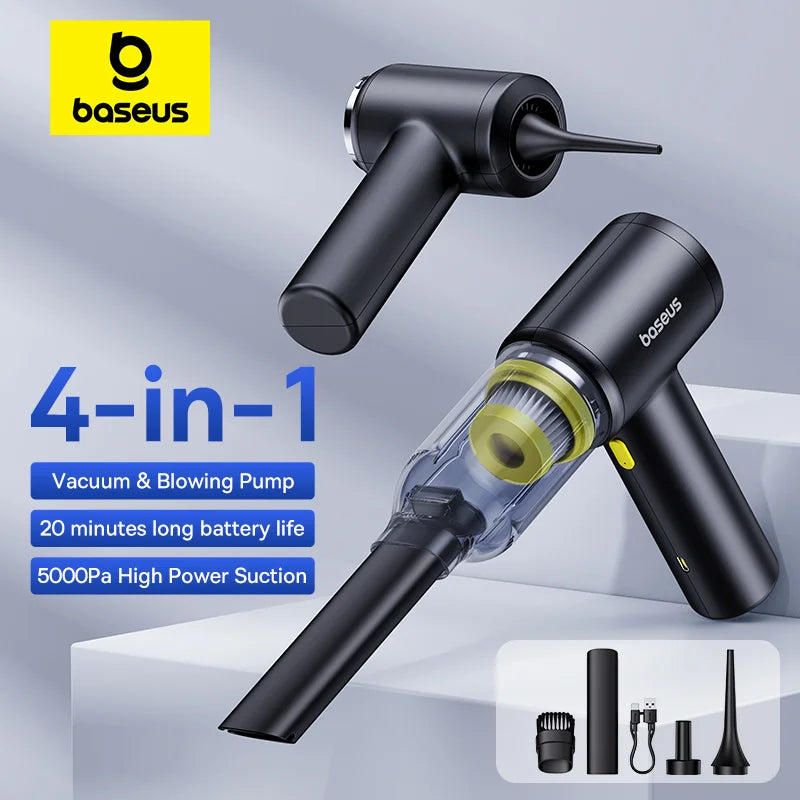 Cordless Car Vacuum And Blower 4 In 1 Cleaning Tool - Smarsty