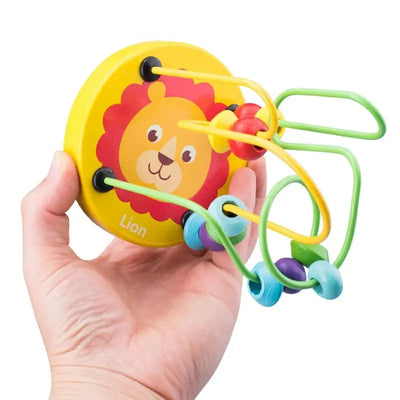 Colorful Wooden Roller Coaster Educational Circle Toy For Preschool Learning Bead Maze Toy Perfect Gift For Young Children - Smarsty