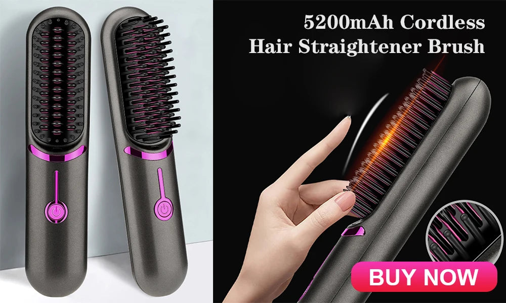 Cordless Beard Straightener Brush for Fast Styling - Smarsty