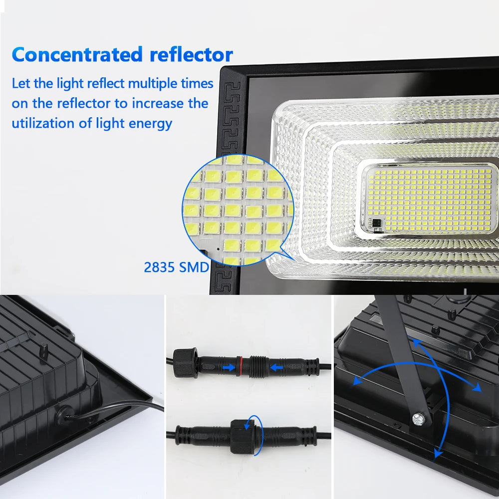 Powerful Waterproof LED Solar Lights With Remote Control - Smarsty