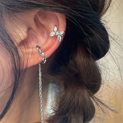 Y2K Fairy Butterfly Ear Clips with Trendy Tassels for Women - Smarsty