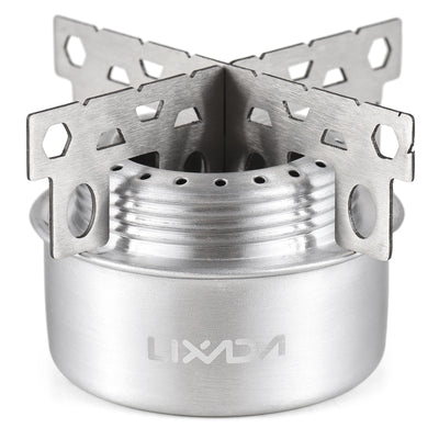 Outdoor Mini Alcohol Stove Aluminum Alloy Alcohol Stove with Lid Outdoor Camping Hiking Backpacking Cooking Stove by Smarsty