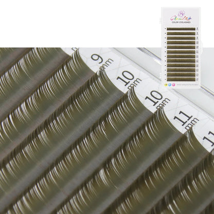 Glamlash Morandi Grey Colorful Individual Eyelash Extensions - Smarsty