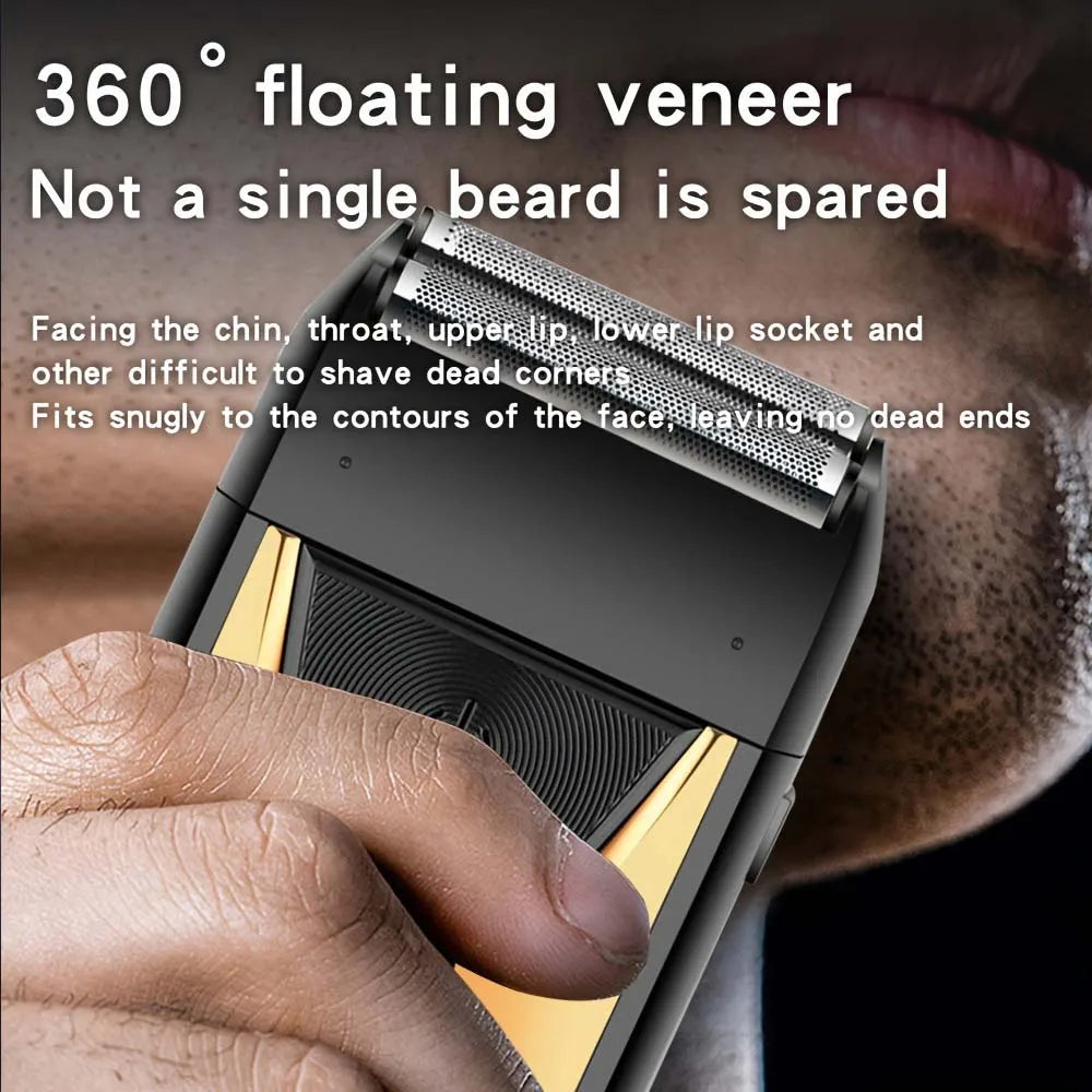 Professional Hair Clipper and Trimmer Set Men Electric Razor Shavers Beard Trimmer Rechargeable Barber Clippers Haircut Kit - Smarsty