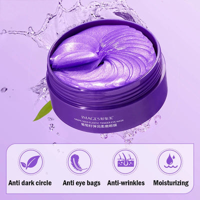 Grape Collagen Eye Mask for Dark Circles and Puffiness - Smarsty