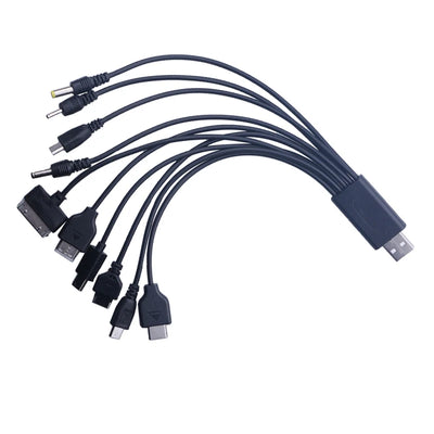 Universal USB To Multi Plug Cell Phone Charger Cable 10 to 1 USB Cable For Samsung Xiaomi Huawei Google OPPO Vivo Charger Cable - Smarsty