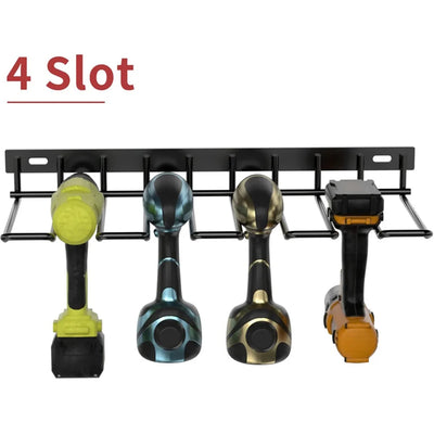 Power Tool Rack Electric Drill Holder Wall Mount Power Tool Organizer Workshop Wrench Tools Screwdriver Power Storage Shelf Home by Smarsty