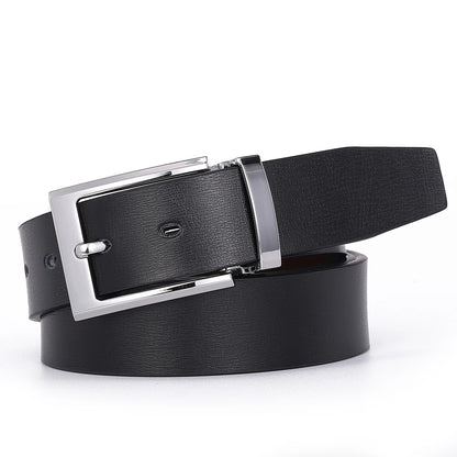 Men's Leather Cowskin Belt High Quality Fashion Waist Strap - Smarsty