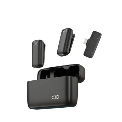 Wireless Lavalier Microphone with Digital Display and Noise Reduction - Smarsty