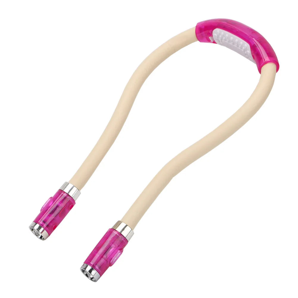 ABS LED Flexible Handsfree Hug Neck Reading Book Light Lamp Torch Flashlight Multifunctional Work Lamp
