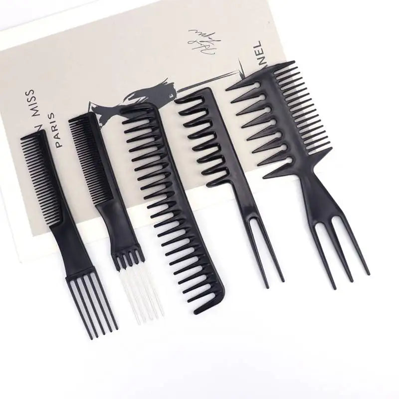 Durable Plastic Hair Comb with Round Teeth for Gentle Styling - Smarsty