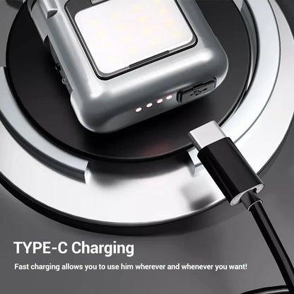 Owl Headlamp Type-c Rechargeable Headlight Portable Rotating Hunting Lights Led Flashlight Fishing Front Bicycle Light by Smarsty