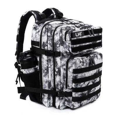 LHI 45L Tactical Backpack for Men and Women Large Athlete Gym Bag Outdoor Sports Hiking Survival Rucksack with Bottle Holder - Smarsty