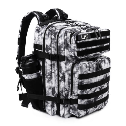 LHI 45L Tactical Backpack for Men and Women Large Athlete Gym Bag Outdoor Sports Hiking Survival Rucksack with Bottle Holder - Smarsty