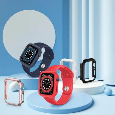 Cover for Apple Watch Case 45mm 41mm 44mm 40mm 42mm 38mm 46 49 mm Accessories PC Protector bumper iWatch Series 8 7 SE 6 5 4 3 9 - Smarsty