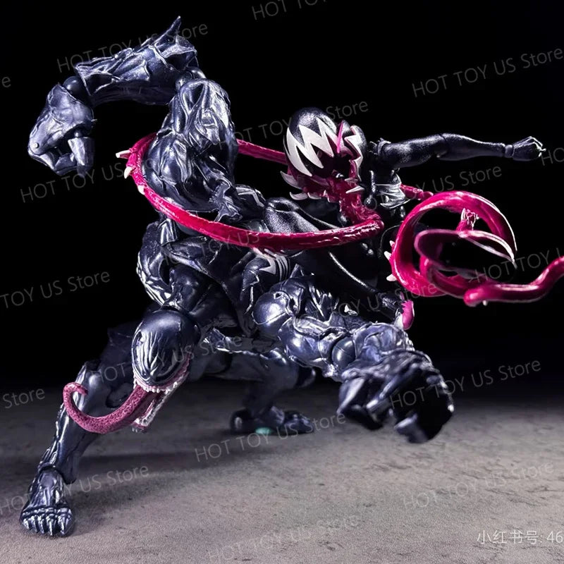 NEW KO Symbiote Gwenom Action Figure | Kaiyodo Revoltech Amazing Yamaguchi | Venomized Gwen Stacy Anime Model Gift