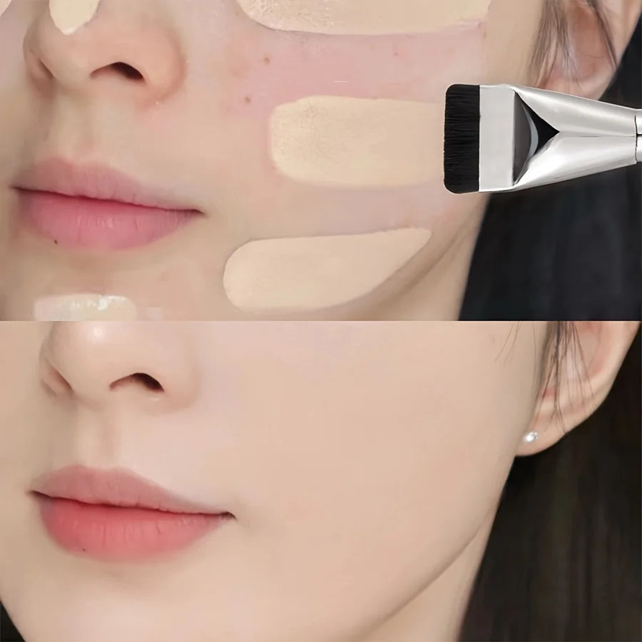 Ultra-thin Flat Foundation Brush for Seamless Makeup Application - Smarsty