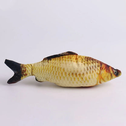 Interactive Cat Teasing Toy Fish Plush for Playtime - Smarsty