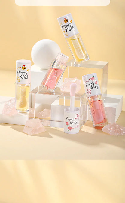 Peach Milk Honey Lip Oil for Moisturizing Lips - Smarsty