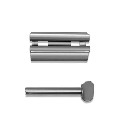 Bathroom Accessories Toothpaste Squeezer Tube Roller Stainless Steel Wringer Roller Rotate Dispenser for Ointments Cosmetics - Smarsty