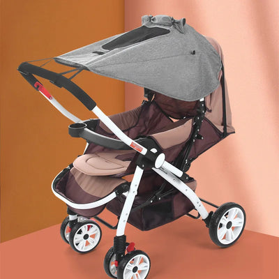 Universal Baby Stroller Accessories Sun Shade UV Protection Sunshade Carriage Canopy Cover for Prams Infants Car Seat Sun Visor by Smarsty