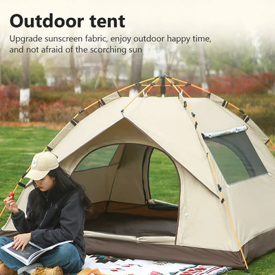 Outdoor Folding Camping Tent Portable Waterproof Sunshine-proof Automatic Easy Setup Tent For Camping Beach Picnic Barbecue by Smarsty