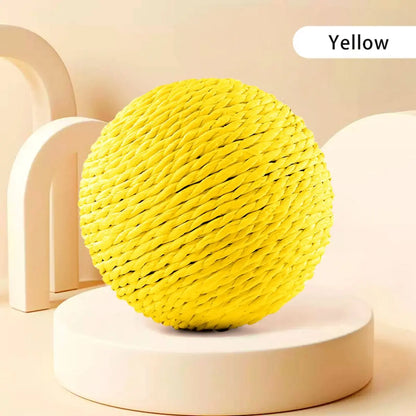 Interactive Sisal Cat Scratching Ball Toy for Dental Care - Smarsty