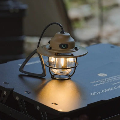 Shine Trip Outdoor Retro Smalldroplight, Campsite Lamp, Atmosphere Lamp, USB Charging Tent Light, LED Camping Hangling Lamp by Smarsty