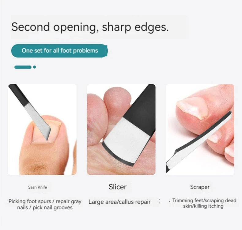 Professional Pedicure Knife Set for Dead Skin Removal - Smarsty