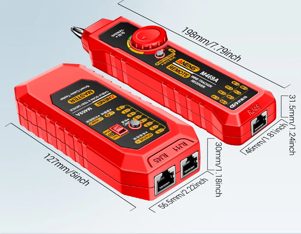 ANENG M469A Network Cable Tester with Line Tracking Feature - Smarsty