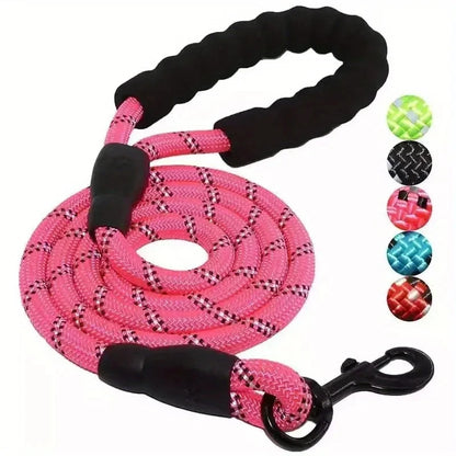 Reflective Dog Leash With Padded Handle For Safety - Smarsty