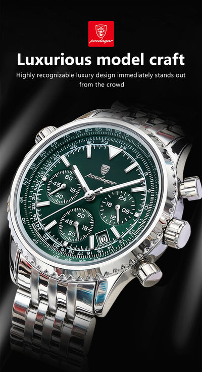 Luxury Men's Waterproof Chronograph Quartz Watch - Smarsty