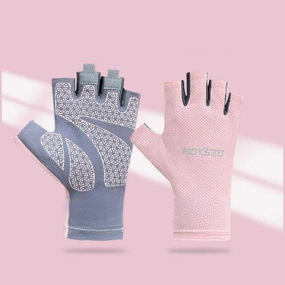 Breathable Non Slip Fingerless Cycling Gloves for Men and Women - Smarsty