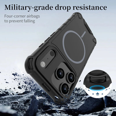 Airbag Anti Fall Magnetic Wireless Charging Phone Case for IPhone 17 Air 17 16 11 13 Pro Max 15 14 Plus for Magsafe Matte Cover