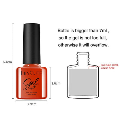 LILYCUTE 6 Piece Coffee Gel Nail Polish Set - Smarsty
