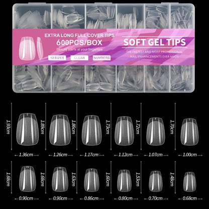600Pcs Full Cover Press On Nail Tips Set - Smarsty