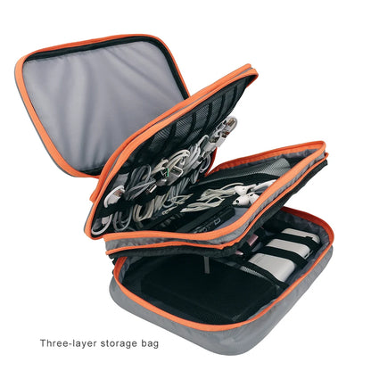 Multi Layer Electronic Accessories Organizer for Travel - Smarsty