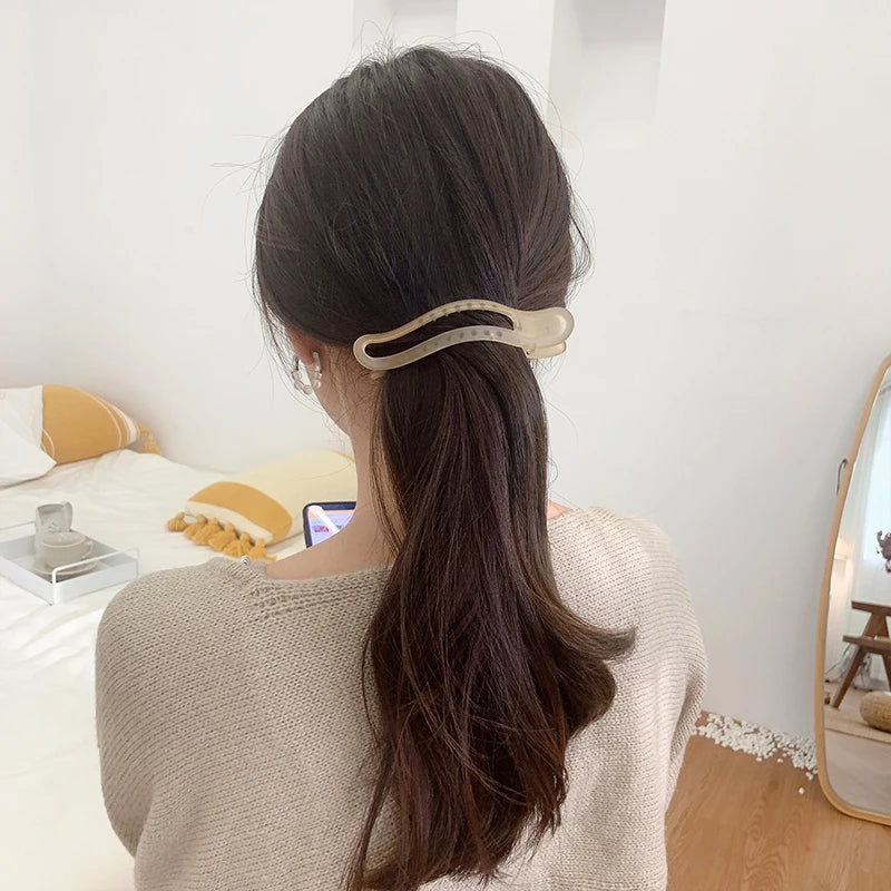 Acrylic Matte Duckbill Hair Claw Clips Strong Comfortable - Smarsty