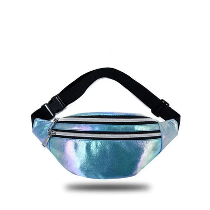 Holographic Fanny Pack Waist Bag For Travel And Beach - Smarsty