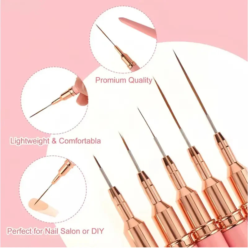 Nail Art Liner Brush Set for Professional Manicure - Smarsty