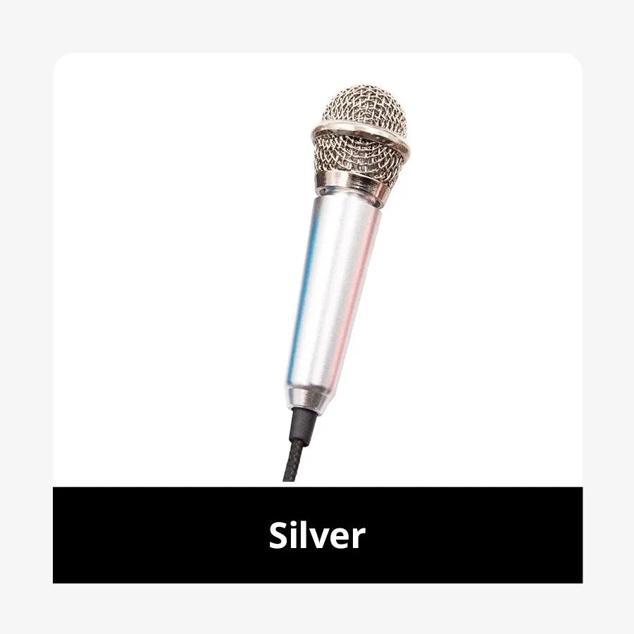 Portable 3.5mm Stereo Microphone for Karaoke and Recording - Smarsty