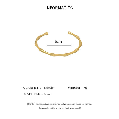 Creative Gold Cuff Bracelet for Women’s Fashion - Smarsty