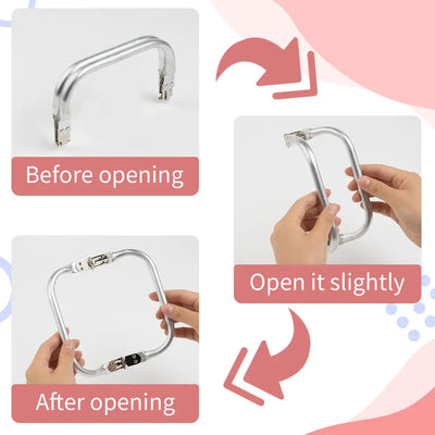 DIY Metal Purse Frame Handle Kiss Clasp Lock For Bag Sewing Craft Tailor Accessories Bag Frame For Purse Backpack Bags Parts - Smarsty