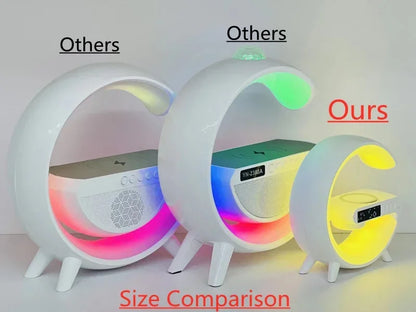 Wireless Charger Stand With Bluetooth Audio RGB Light - Smarsty