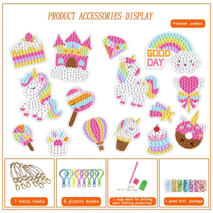 Children's Cartoon Unicorn Diamond Painting Craft Set - Smarsty