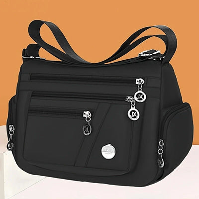 Nylon Crossbody Bag With Multi Compartment Pockets Everyday - Smarsty