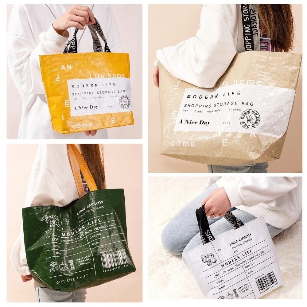 Waterproof Large Capacity Grocery Shopping Bag One Shoulder - Smarsty