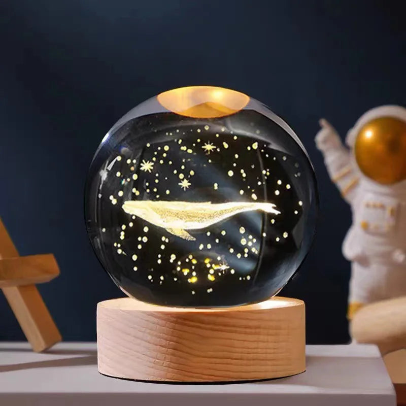 3D Crystal Galaxy Night Light for Home Decor - Smarsty